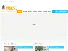 Tablet Screenshot of investkinnisvara.ee